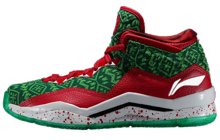Баскетбольные кроссовки WOW 3 для мужчин, среднего размера, рождественского цвета Lining