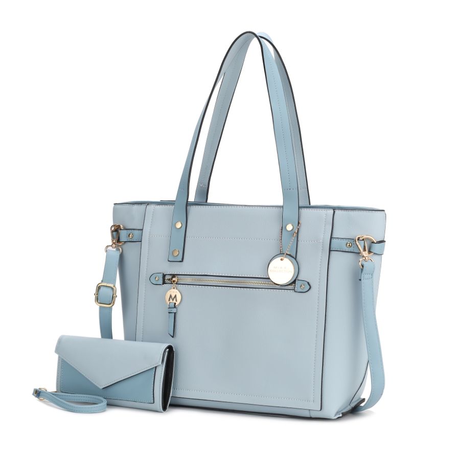 Сумка-тоут Andrys из искусственной кожи - 2 штуки MKF Collection By Mia K., светло-голубой
Сумка-тоут Andrys из искусственной кожи - 2 штуки MKF Collection By Mia K., светло-голубой