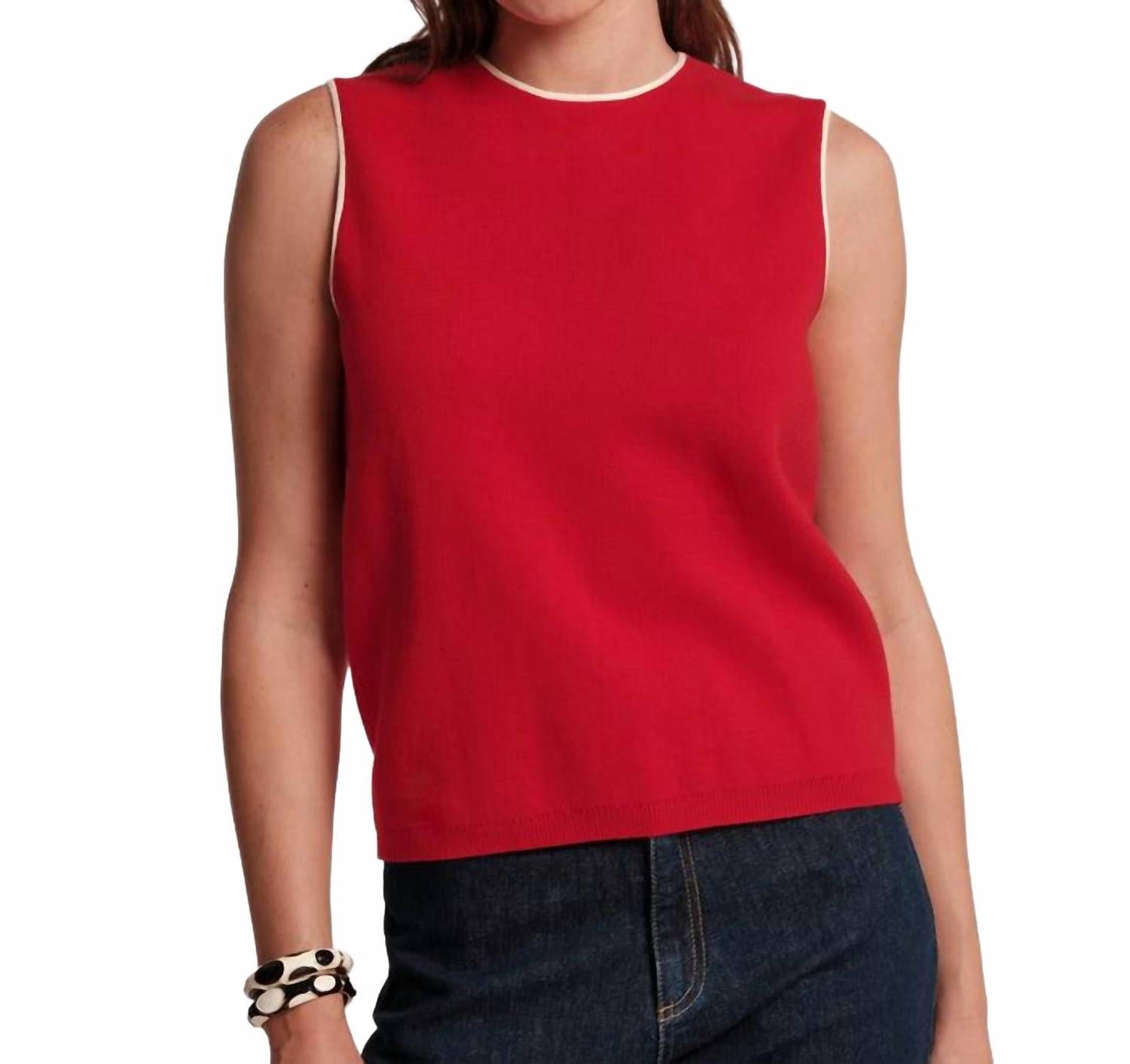 Frances Valentine Майка Darling Shell, цвет красный/устричный
Frances Valentine Майка Darling Shell, цвет красный/устричный