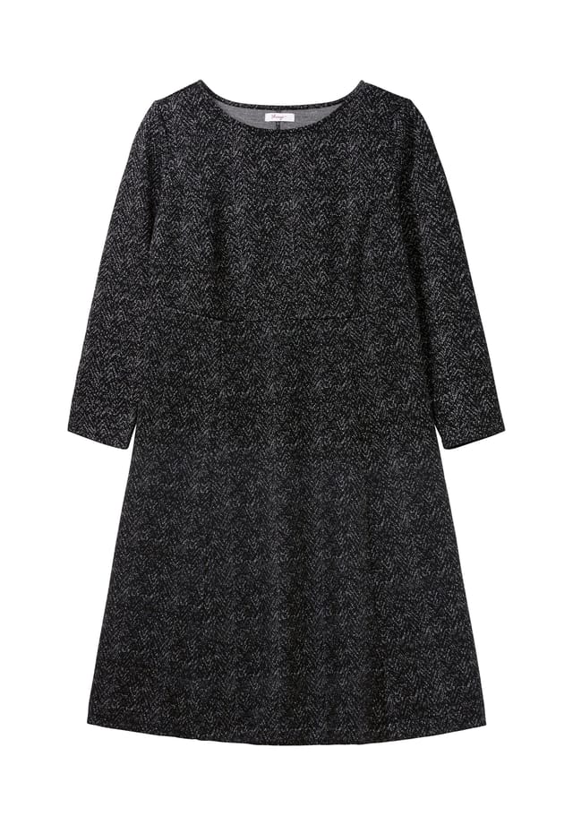 Платье миди из интерлока с жаккардовым узором Sheego, черный
Платье миди из интерлока с жаккардовым узором Sheego, черный