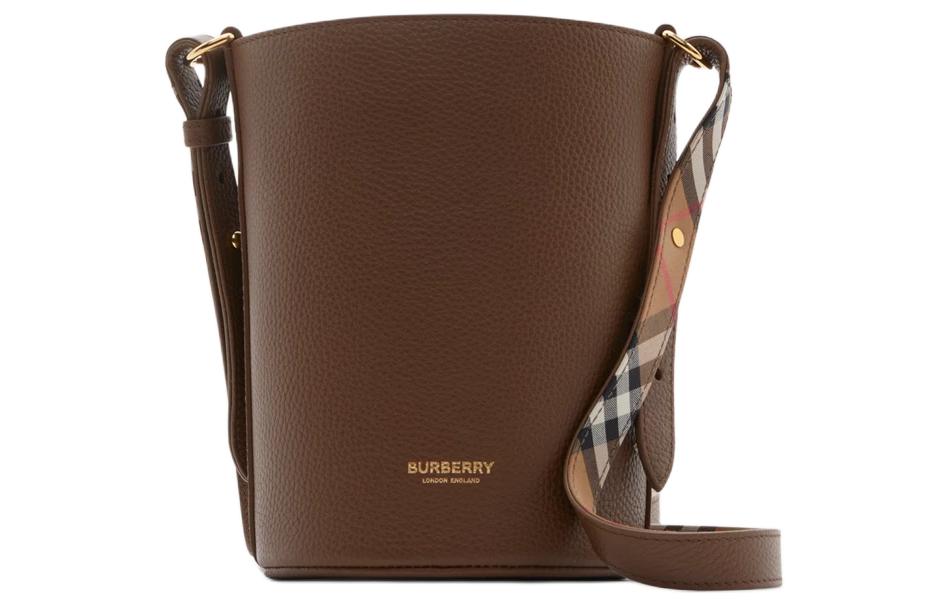 Burberry Сумка ведро из зернистой телячьей кожи 
Burberry Сумка ведро из зернистой телячьей кожи
