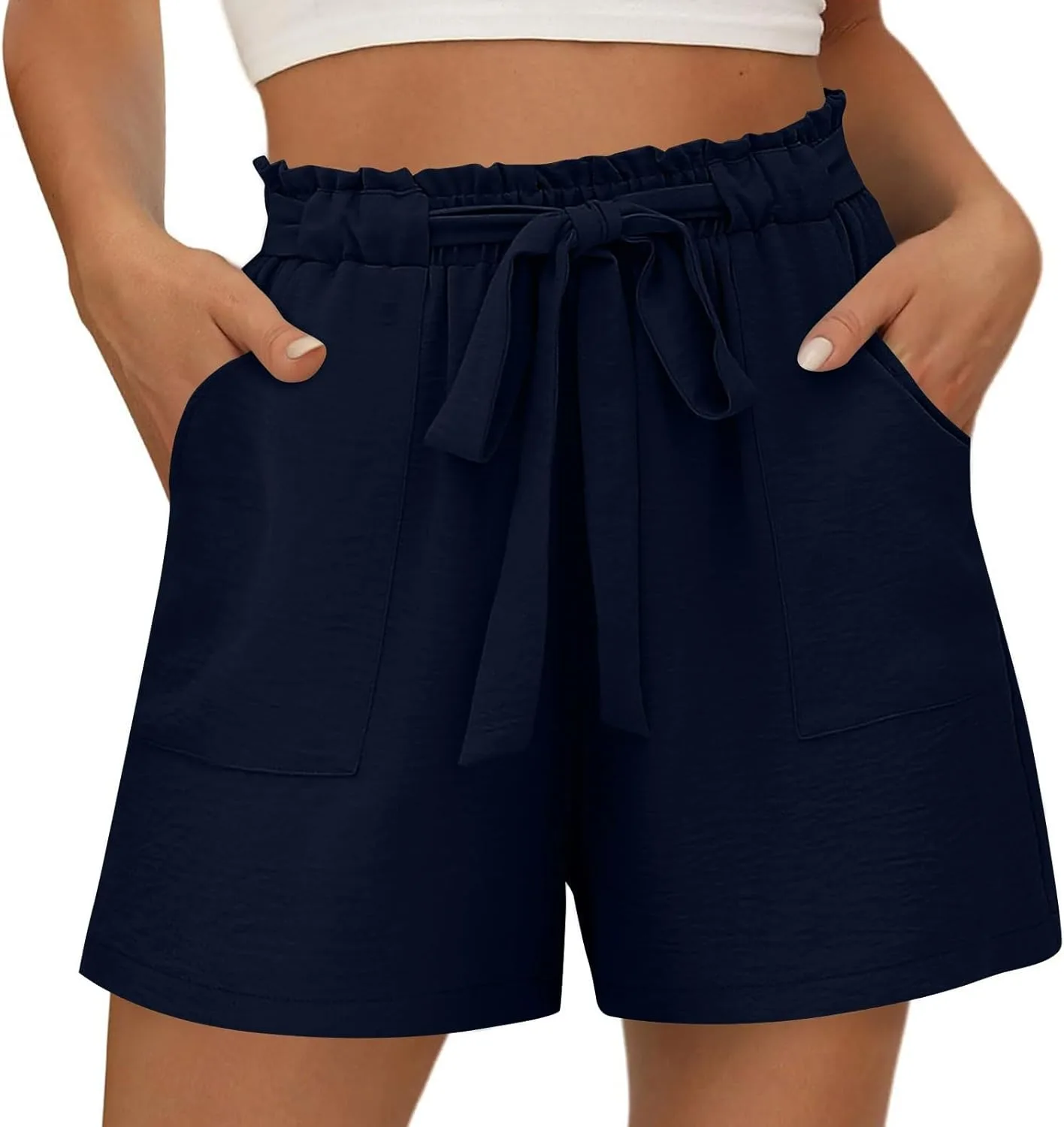 Женские летние шорты Casual с бантом и карманом
Женские летние шорты Casual с бантом и карманом