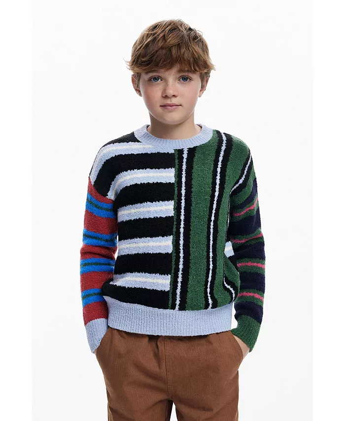 Мальчиковый фактурный полосатый свитер Desigual, мультиколор
Мальчиковый фактурный полосатый свитер Desigual, мультиколор