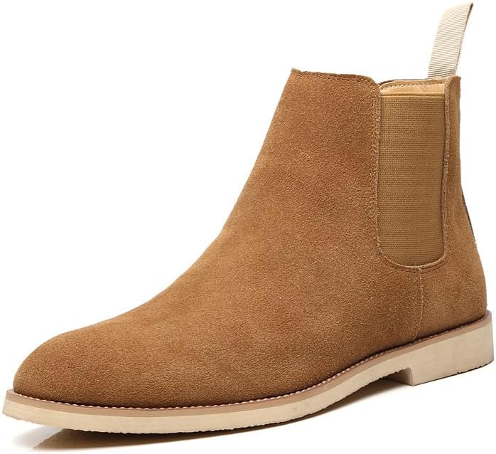 Мужские замшевые челси с острым носком, без шнуровки, повседневные и офисные ботинки до щиколотки Generic, хаки
Мужские замшевые челси с острым носком, без шнуровки, повседневные и офисные ботинки до щиколотки Generic, хаки