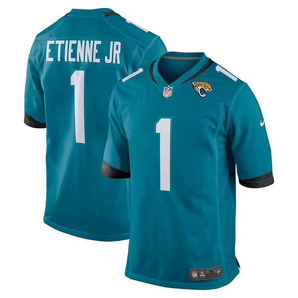Мужская игровая футболка Travis Etienne Teal Jacksonville Jaguars Nike
Мужская игровая футболка Travis Etienne Teal Jacksonville Jaguars Nike