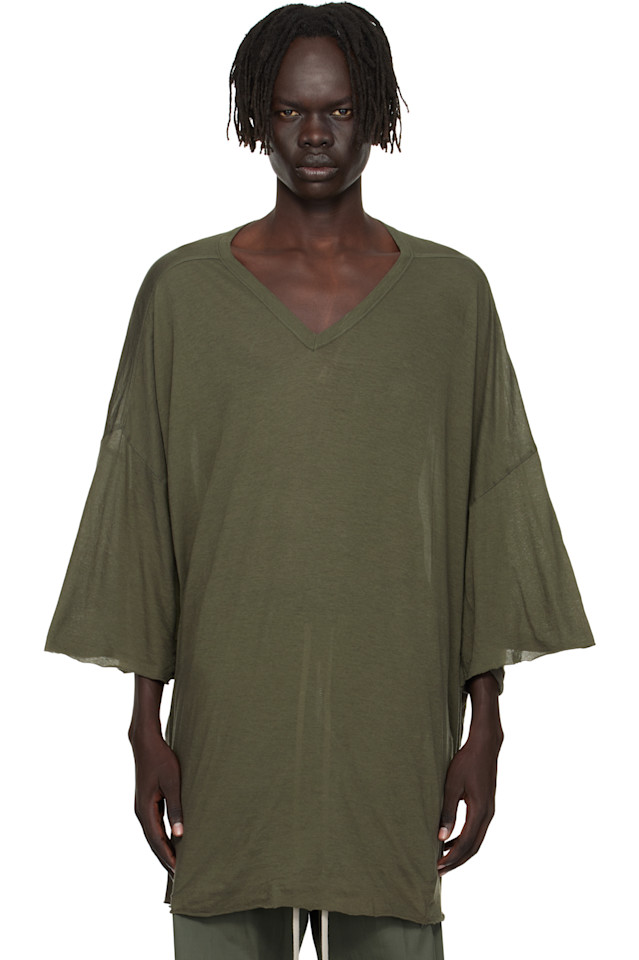 Rick Owens Футболка цвета хаки Concordians против Томми
Rick Owens Футболка цвета хаки Concordians против Томми