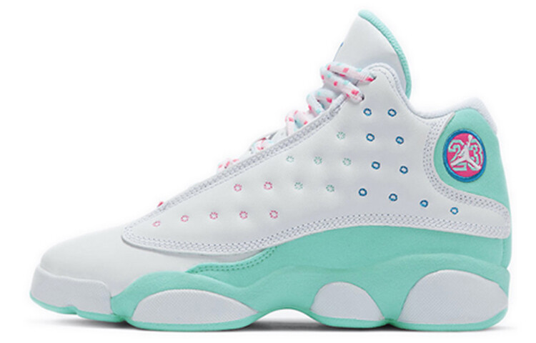 Jordan 13 Retro White Soar Green Pink (GS)
Jordan 13 Retro White Soar Green Pink (GS)