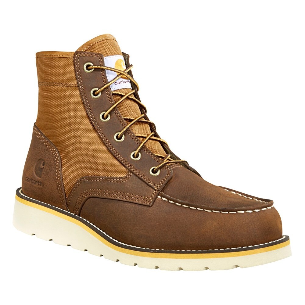 Мужские рабочие ботинки на танкетке с мягким носком, 6 дюймов, средний/широкий, Moc Carhartt, коричневый 
Мужские рабочие ботинки на танкетке с мягким носком, 6 дюймов, средний/широкий, Moc Carhartt, коричневый
