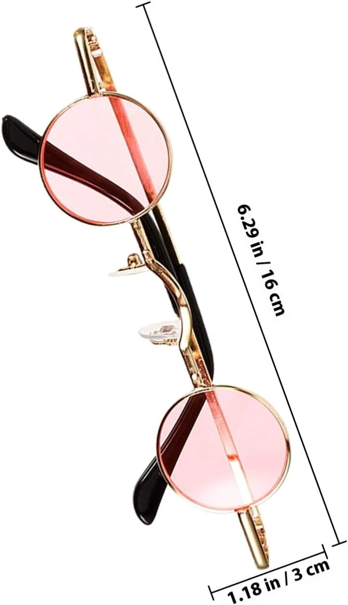 Винтажные круглые металлические солнцезащитные очки BESPORTBLE, ретро, защита от УФ, 4 шт. (золотая оправа, линзы: темные, розовые, янтарные, коричневые)
Винтажные круглые металлические солнцезащитные очки BESPORTBLE, ретро, защита от УФ, 4 шт. (золотая оправа, линзы: темные, розовые, янтарные, коричневые)