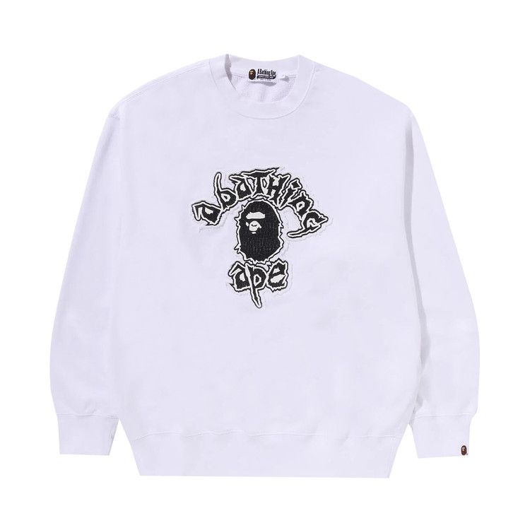 Свитер BAPE Mad Ape College Heavy Washed Crewneck, White
Свитер BAPE Mad Ape College Heavy Washed Crewneck, White
