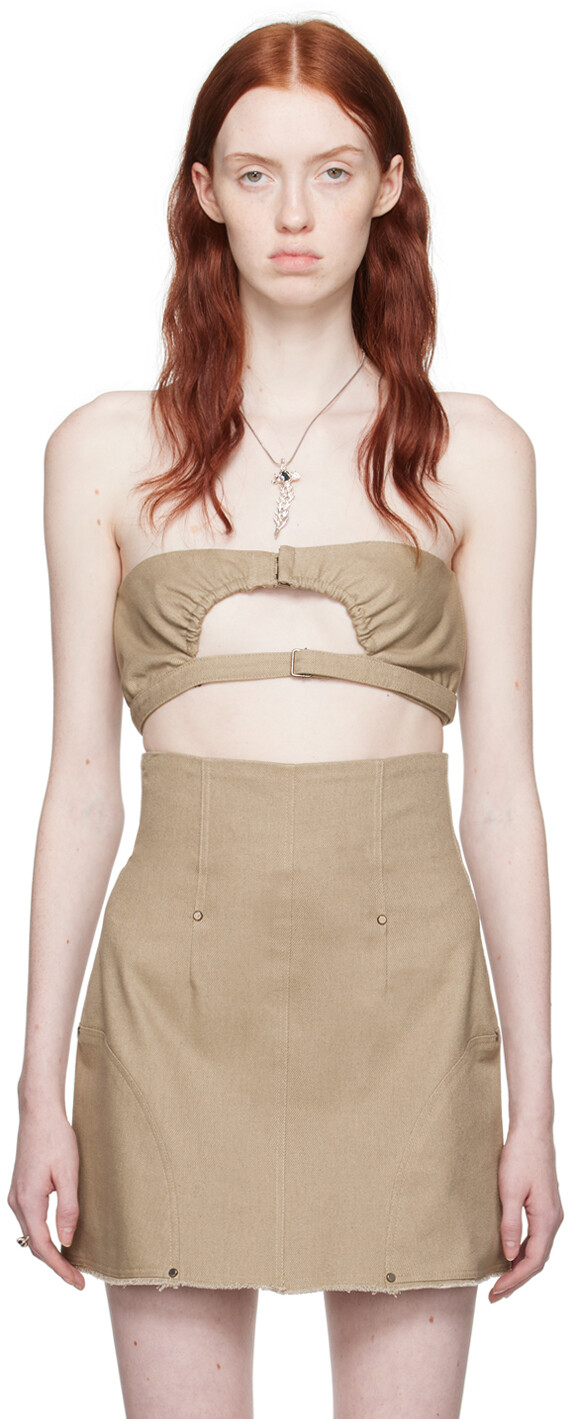 Елена Велес Серо-коричневый бюстгальтер с завязками Elena Velez
Елена Велес Серо-коричневый бюстгальтер с завязками Elena Velez