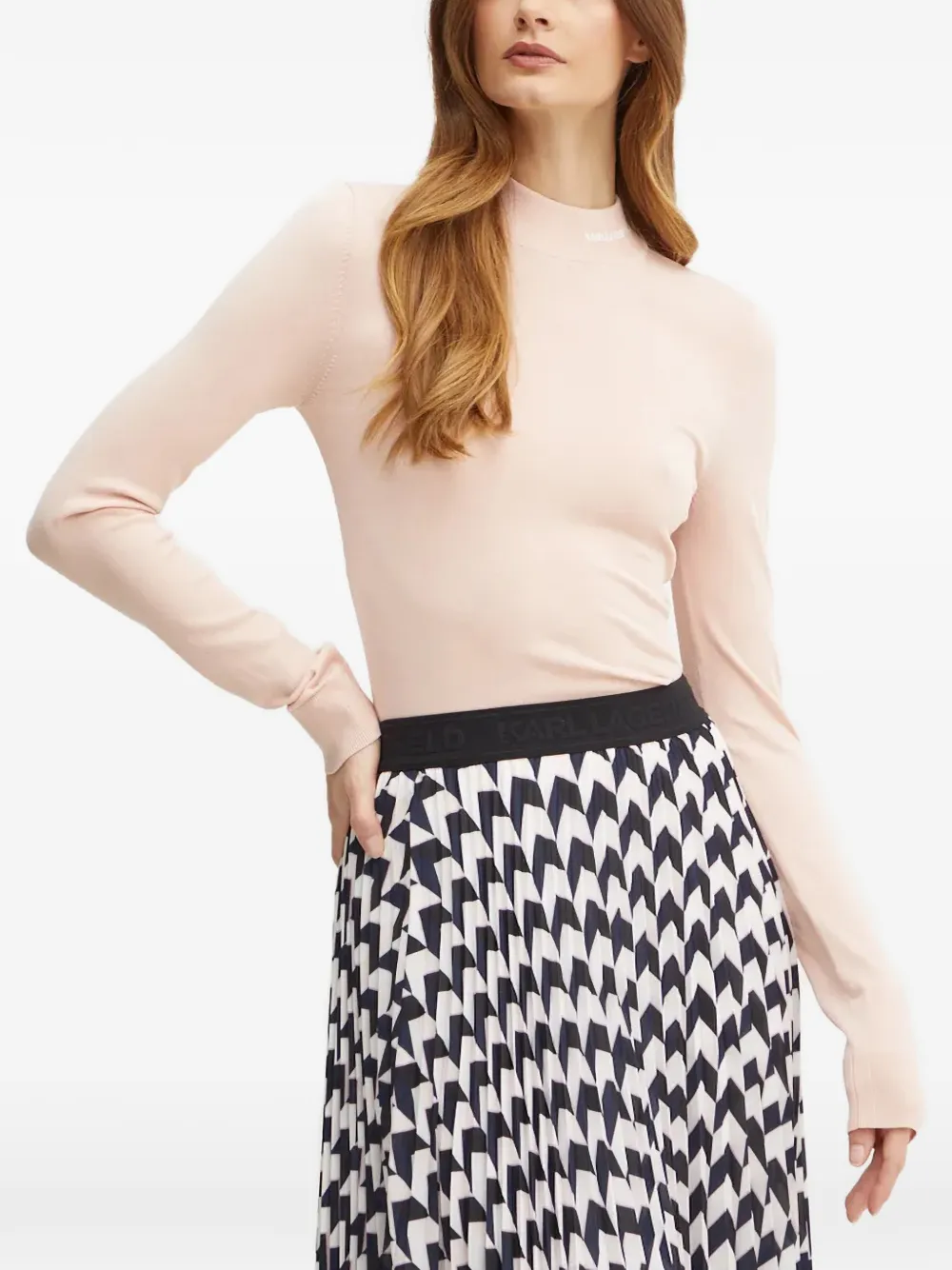 Джемпер с логотипом и воротником-стойкой Karl Lagerfeld, розовый
Джемпер с логотипом и воротником-стойкой Karl Lagerfeld, розовый