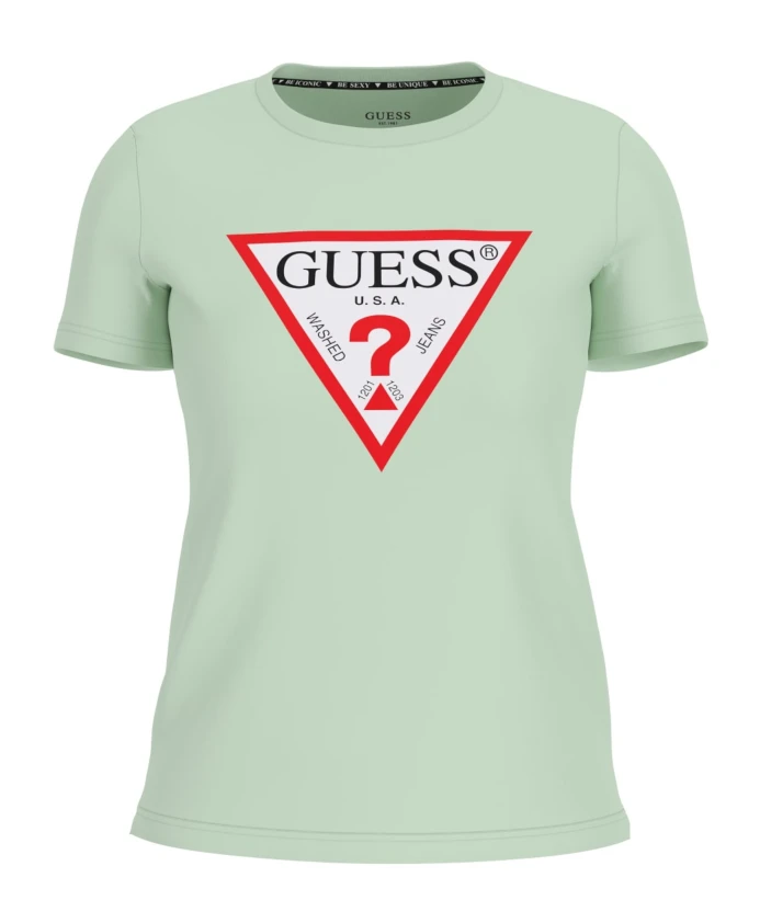 Повседневная женская футболка с коротким рукавом Guess, зеленый
Повседневная женская футболка с коротким рукавом Guess, зеленый