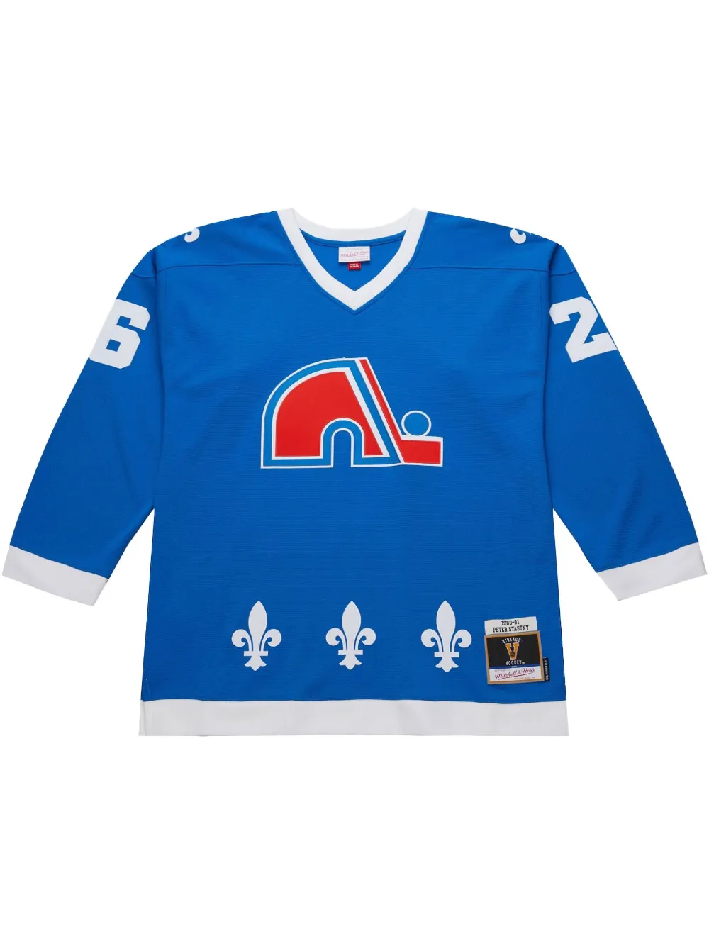 Топ 1980/81 Peter Stastny Quebec Nordiques Power Play Player Mitchell & Ness, синий 
Топ 1980/81 Peter Stastny Quebec Nordiques Power Play Player Mitchell & Ness, синий