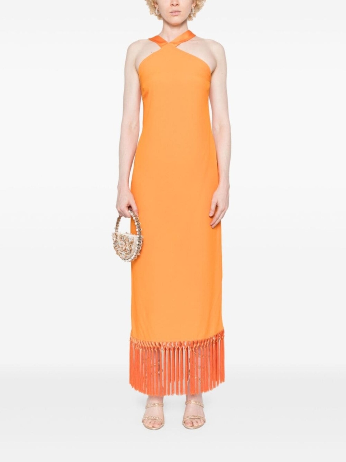 Taller Marmo платье миди Nina, оранжевый 
Taller Marmo платье миди Nina, оранжевый