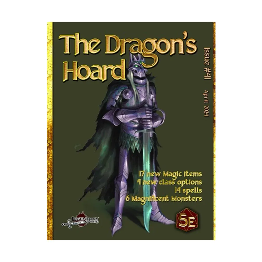 Dragon's Hoard - Issue #41, Dungeons & Dragons (5th Edition) - Dragon's Hoard (Legendary Games), мягкая обложка
Dragon's Hoard - Issue #41, Dungeons & Dragons (5th Edition) - Dragon's Hoard (Legendary Games), мягкая обложка
