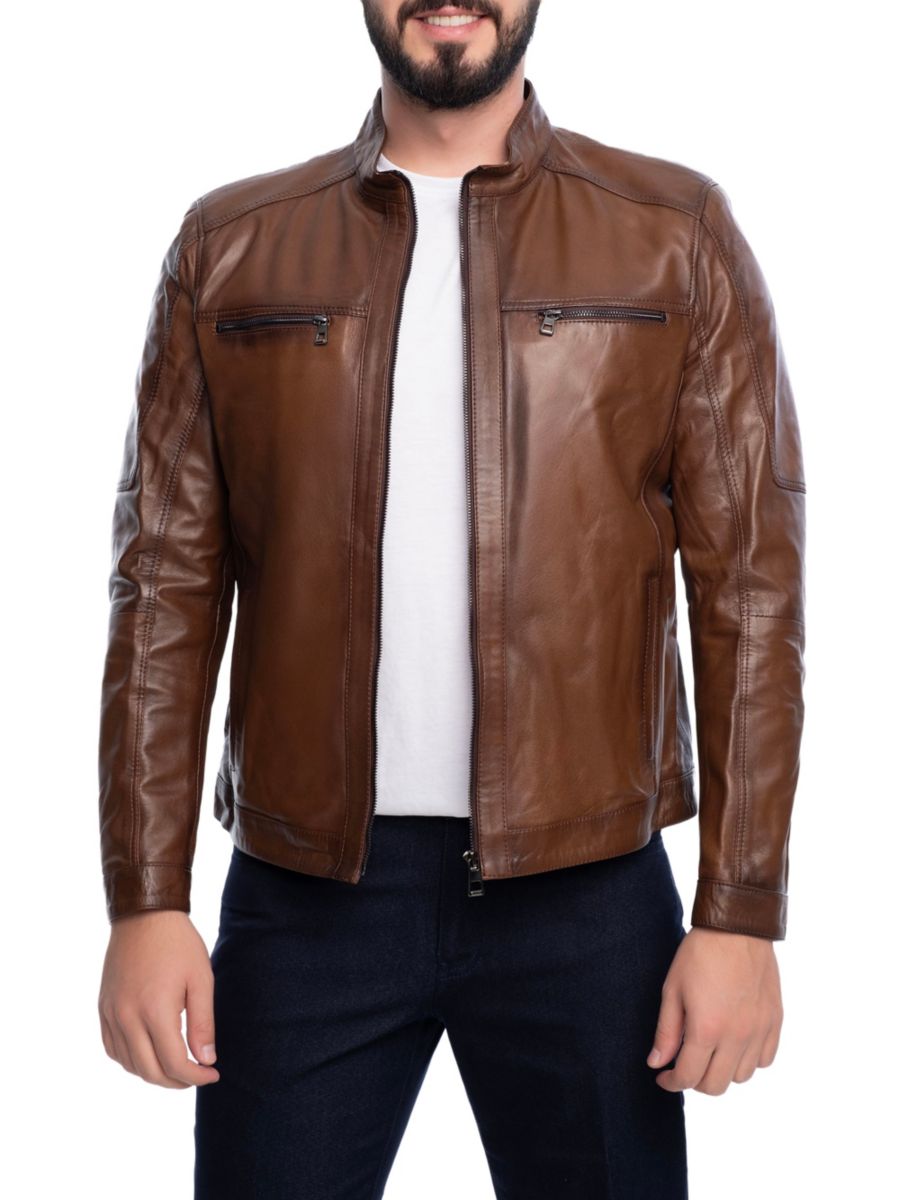 Кожаная байкерская куртка на молнии Vellapais, коричневый
Кожаная байкерская куртка на молнии Vellapais, коричневый