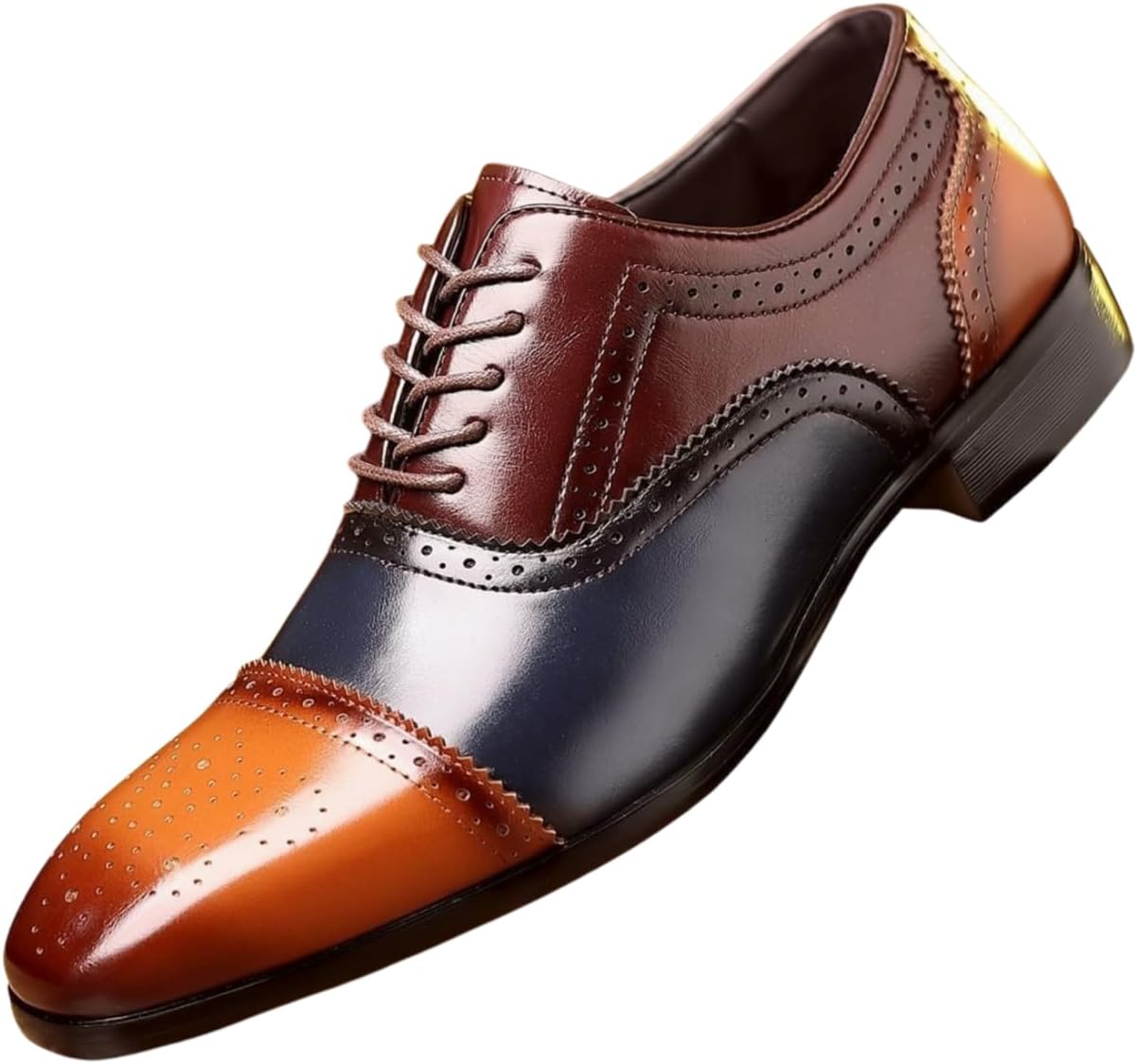 Мужские оксфорды Santimon с классическим кап-то носком, броги из кожи, шнуровкой, формальные вечерние туфли, мультиколор
Мужские оксфорды Santimon с классическим кап-то носком, броги из кожи, шнуровкой, формальные вечерние туфли, мультиколор