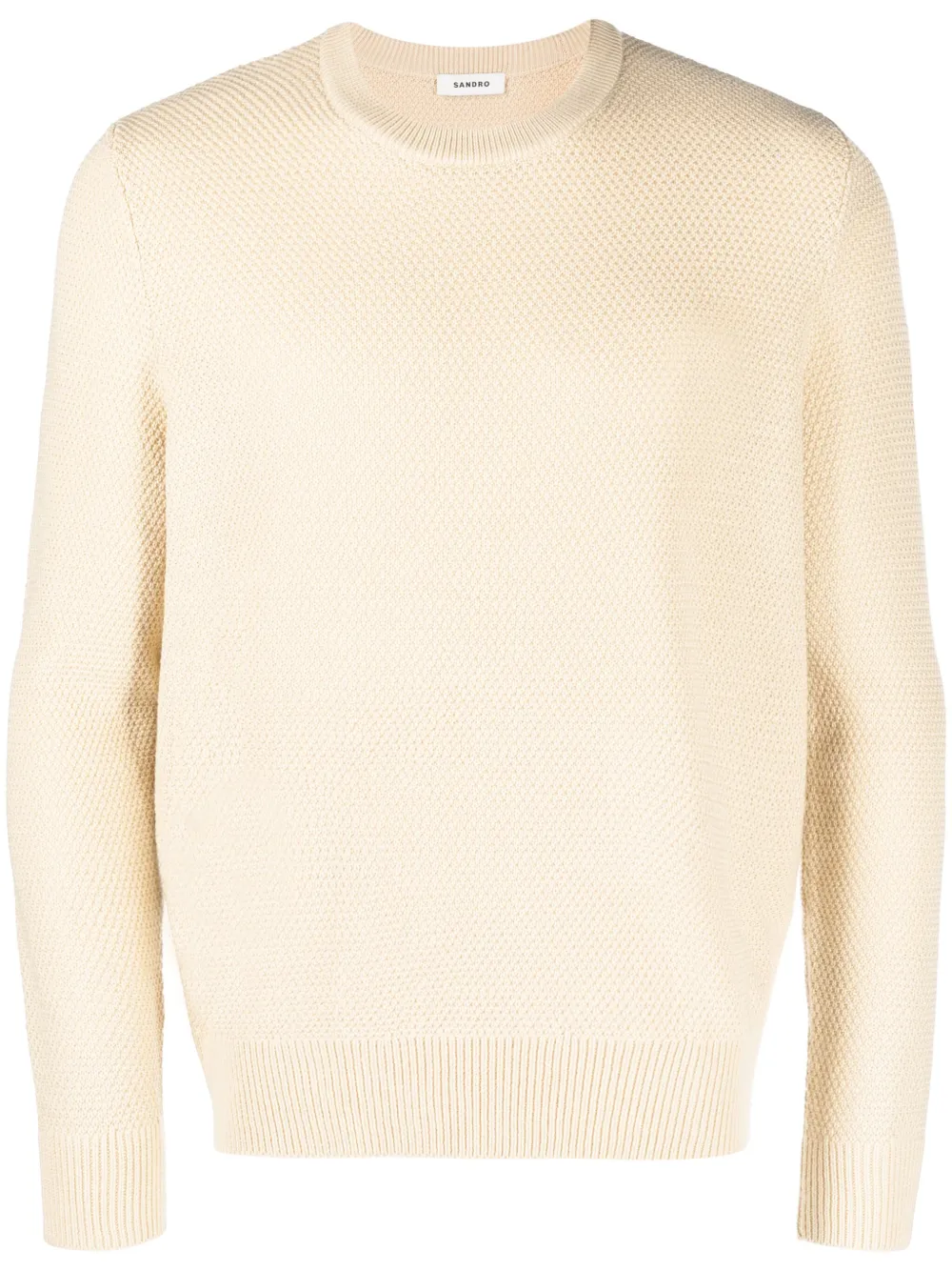 Джемпер с круглым вырезом SANDRO, нейтральный 
Джемпер с круглым вырезом SANDRO, нейтральный