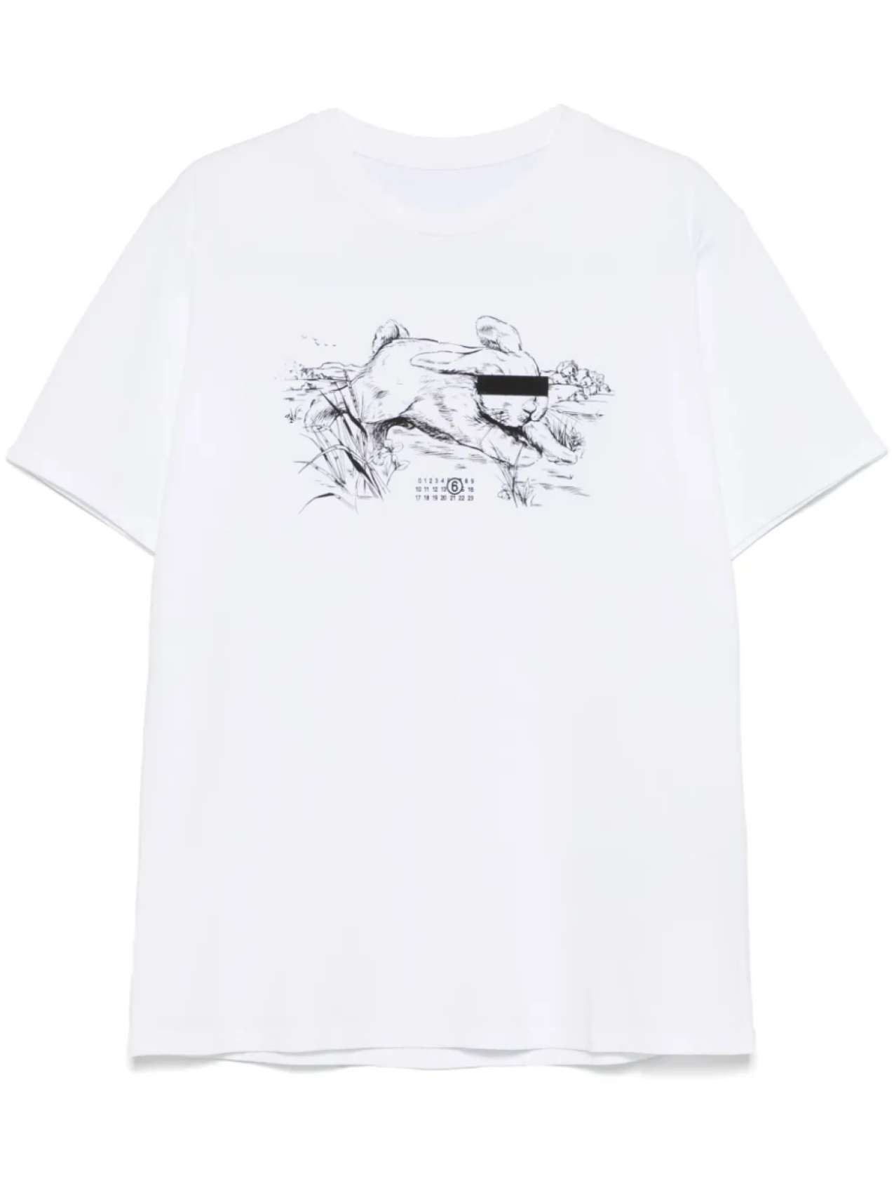 Футболка с иллюстрацией и принтом MM6 Maison Margiela, белый
Футболка с иллюстрацией и принтом MM6 Maison Margiela, белый