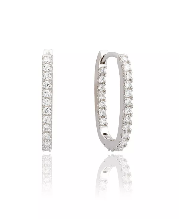 Серьги-Кольца Suzy Levian из стерлингового серебра с кубическими цирконами и паве в форме скрепки Suzy Levian New York, white
Серьги-Кольца Suzy Levian из стерлингового серебра с кубическими цирконами и паве в форме скрепки Suzy Levian New York, white