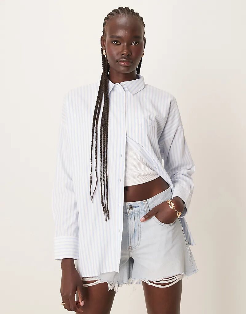 Рубашка бойфренда VILA свободного кроя в полоску цвета кентукки-синего цвета
Рубашка бойфренда VILA свободного кроя в полоску цвета кентукки-синего цвета