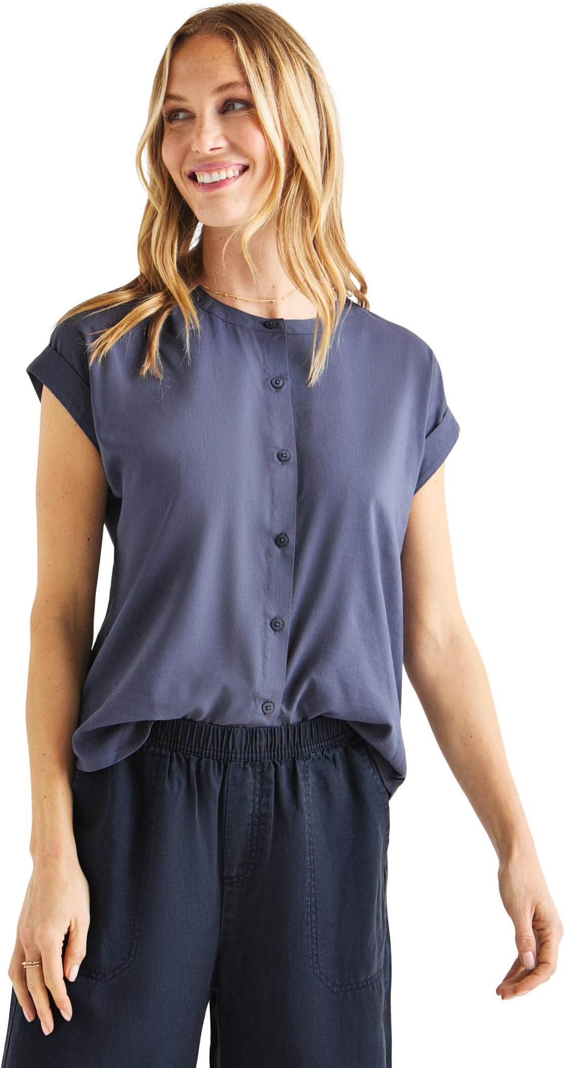 Блуза Splendid Chloe Blouse, цвет Ash Navy 
Блуза Splendid Chloe Blouse, цвет Ash Navy