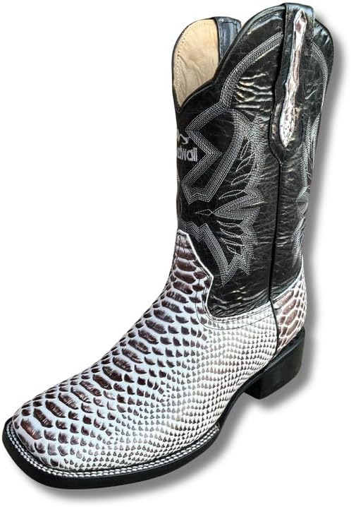 Мужские ковбойские сапоги GadwallAR с экзотическим узором, кожаные, серии Alex с рисунком под змею, каймана и страуса, с квадратным носком, слипон, Salt & Pepper
Мужские ковбойские сапоги GadwallAR с экзотическим узором, кожаные, серии Alex с рисунком под змею, каймана и страуса, с квадратным носком, слипон, Salt & Pepper