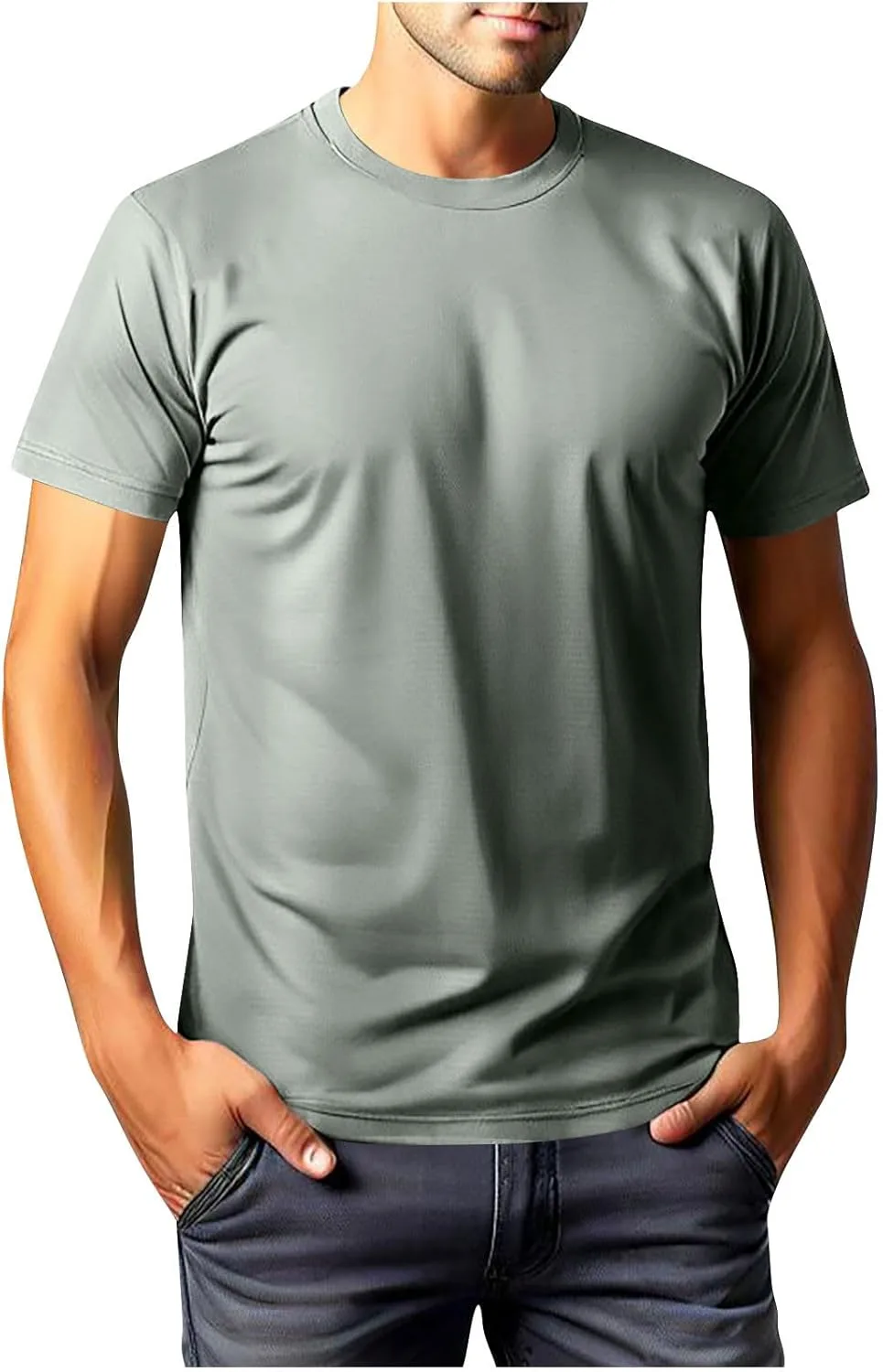 Мужская футболка Muscle Crewneck с коротким рукавом, легкая, быстросохнущая
Мужская футболка Muscle Crewneck с коротким рукавом, легкая, быстросохнущая