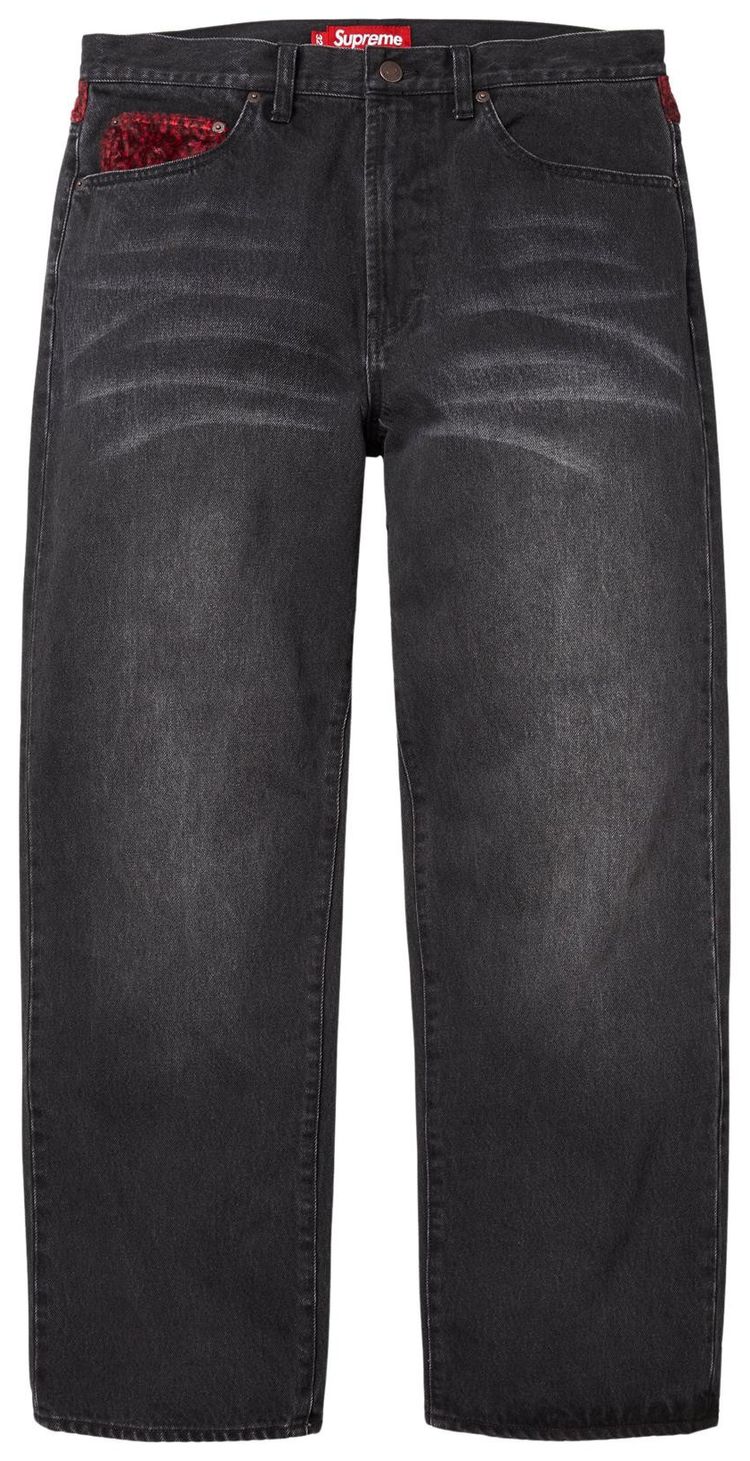 Джинсы Supreme с леопардовым принтом и искусственным мехом, свободного кроя
Джинсы Supreme с леопардовым принтом и искусственным мехом, свободного кроя