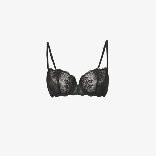 Кружевной бюстгальтер Reve до половины чашки Simone Perele, черный
Кружевной бюстгальтер Reve до половины чашки Simone Perele, черный