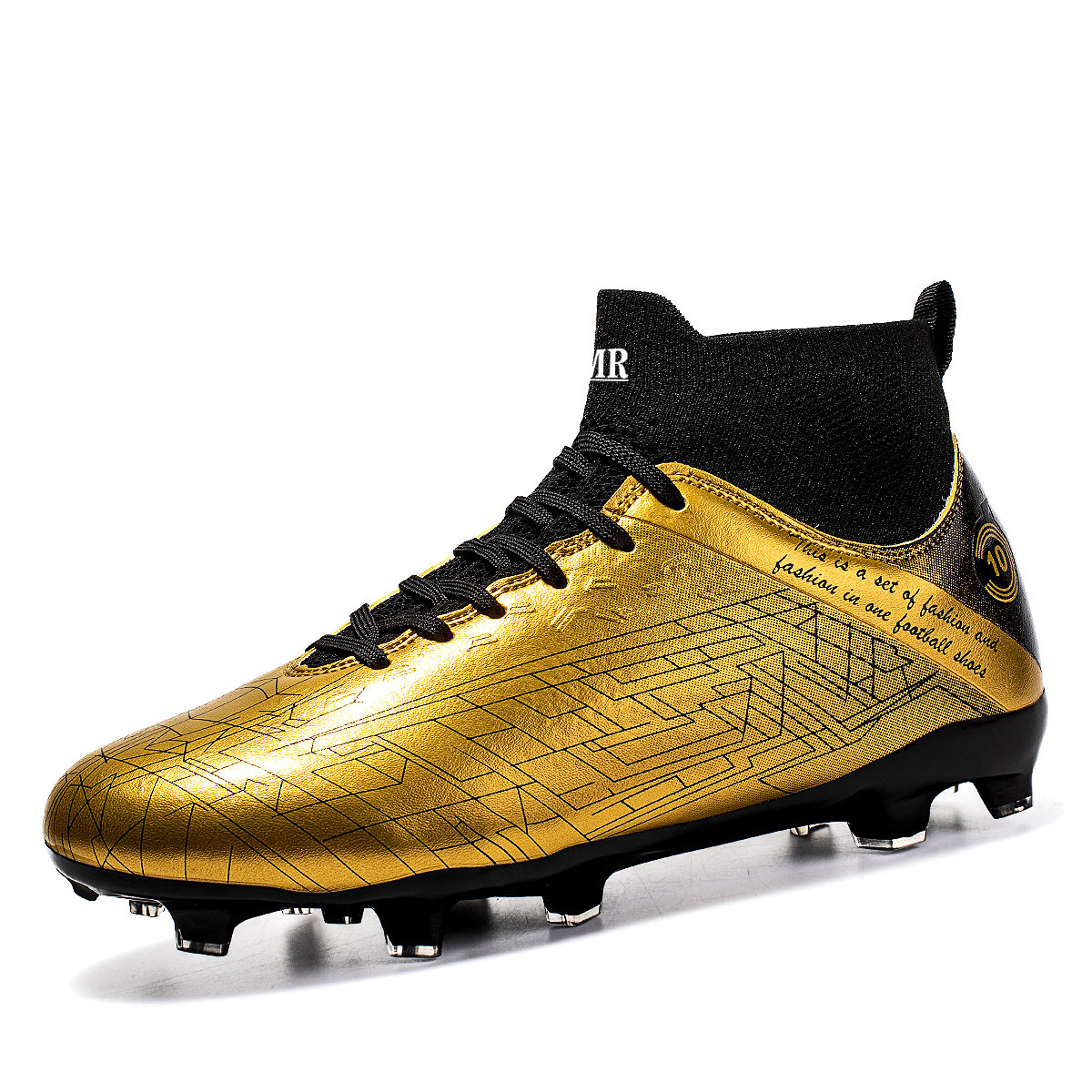 NMR Футбольные бутсы унисекс FG резиновые длинные шипы TT резиновые сломанные шипы противоскользящие износостойкие влагоотводящие золотые длинные шипы, цвет Gold Long Stud
NMR Футбольные бутсы унисекс FG резиновые длинные шипы TT резиновые сломанные шипы противоскользящие износостойкие влагоотводящие золотые длинные шипы, цвет Gold Long Stud