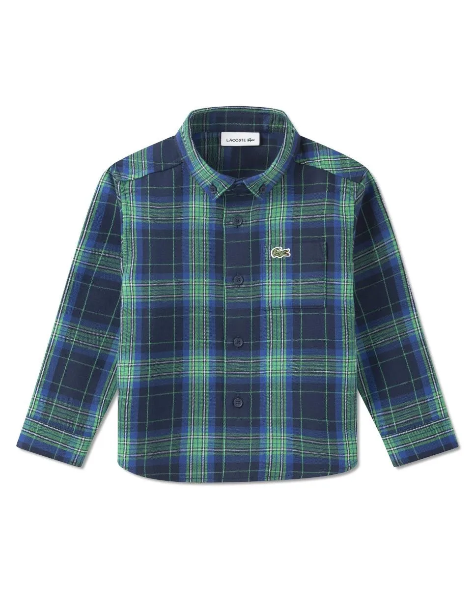 Рубашка с длинным рукавом для мальчика, вязаная Lacoste, синий
Рубашка с длинным рукавом для мальчика, вязаная Lacoste, синий