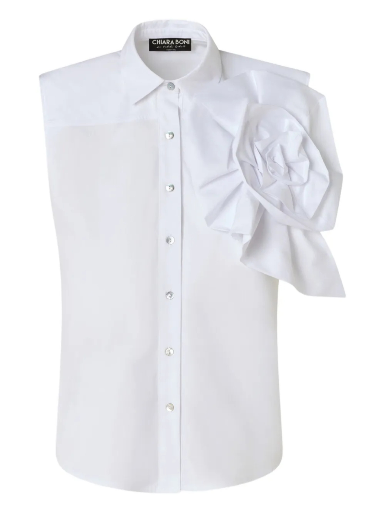 Рубашка без рукавов с цветочной аппликацией CHIARA BONI La Petite Robe, белый
Рубашка без рукавов с цветочной аппликацией CHIARA BONI La Petite Robe, белый