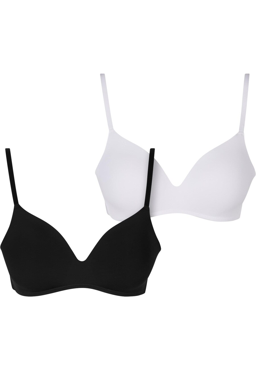 Бюстгальтер-футболка Urban Classics, черный/белый
Бюстгальтер-футболка Urban Classics, черный/белый