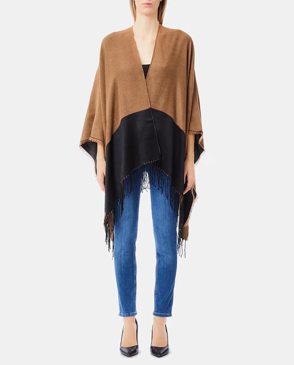 Пончо двухцветное LIUJO, коричневый
Пончо двухцветное LIUJO, коричневый