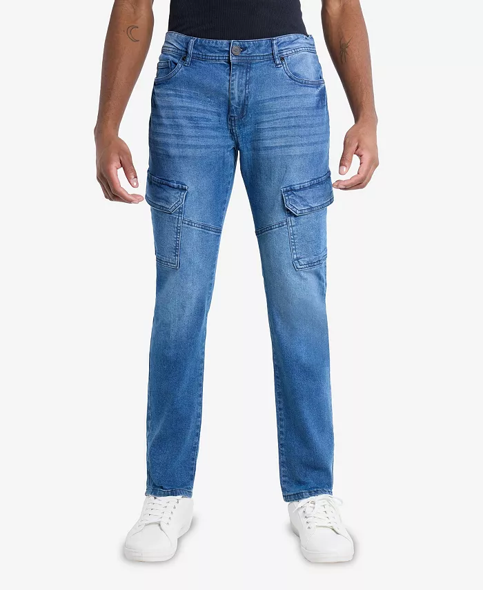 Мужские узкие джинсы-карго с эффектом стрейч XRAY, синий
Мужские узкие джинсы-карго с эффектом стрейч XRAY, синий