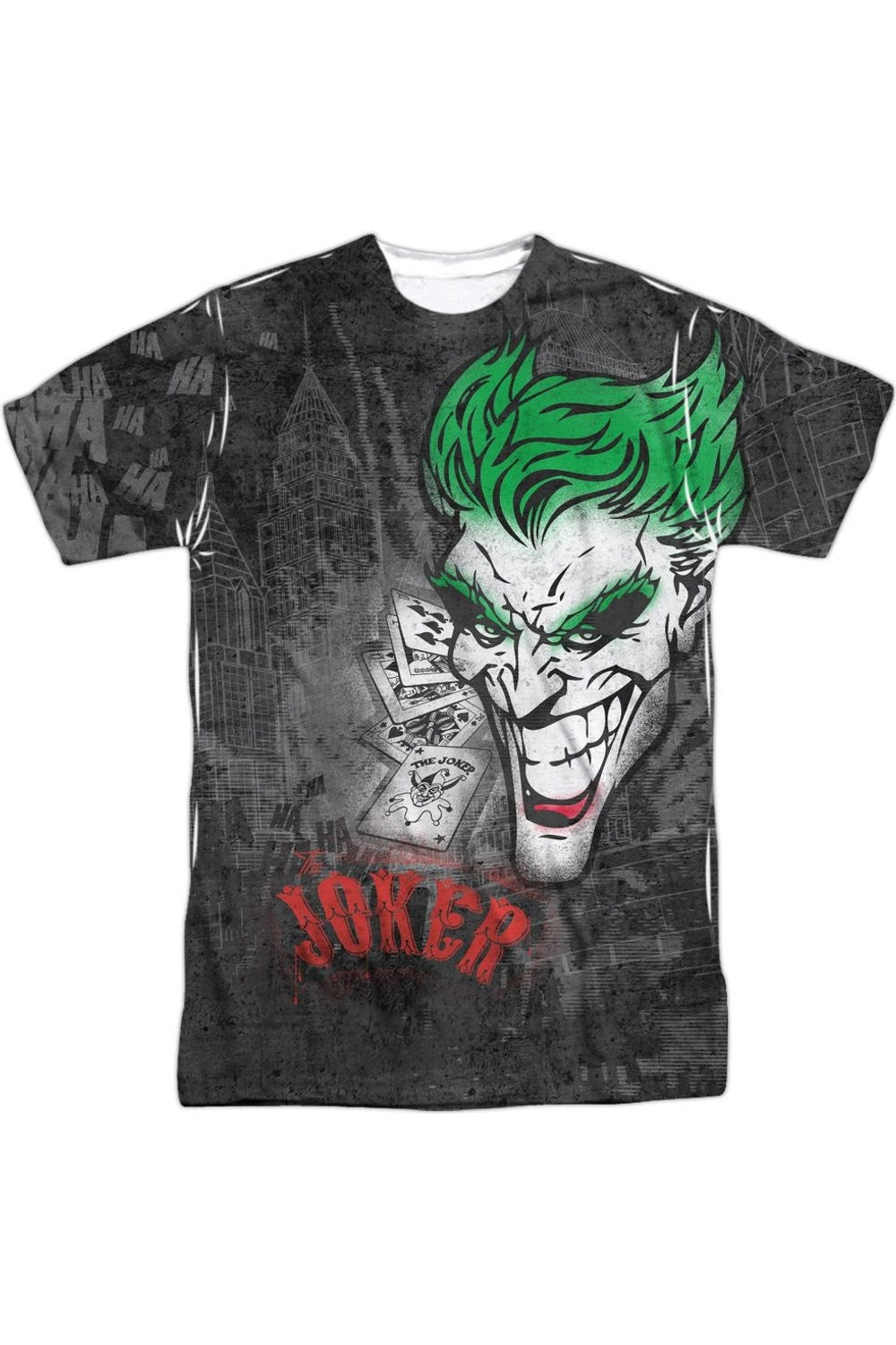 Футболка с коротким рукавом для взрослых Batman Joker Sprays The City из 100% полиэстера Gildan, белый
Футболка с коротким рукавом для взрослых Batman Joker Sprays The City из 100% полиэстера Gildan, белый