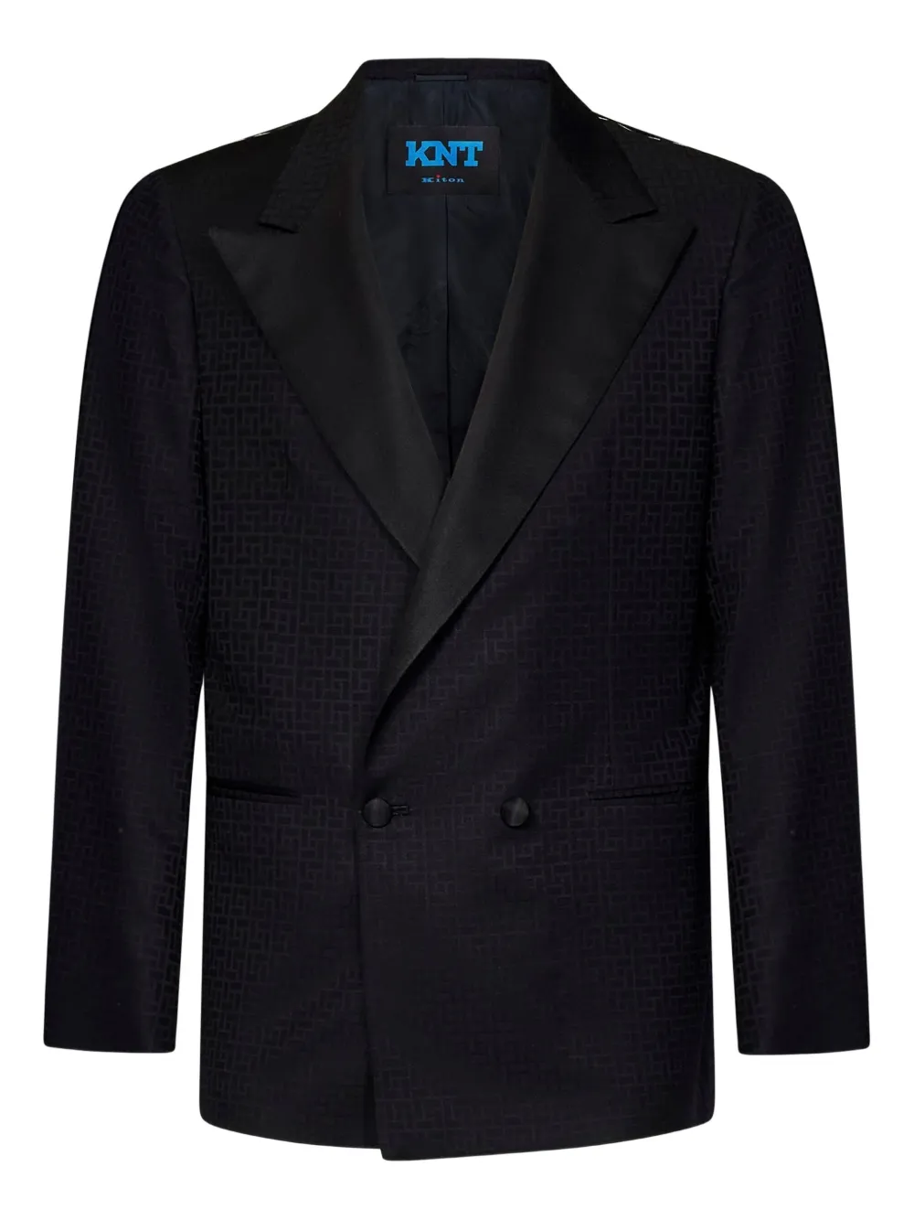 Пиджак с геометричным узором Kiton, черный
Пиджак с геометричным узором Kiton, черный