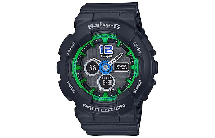 CASIO Часы Women's BABY-G 46.3mm Green Watch BA-120-1B, Green Dial
CASIO Часы Women's BABY-G 46.3mm Green Watch BA-120-1B, Green Dial