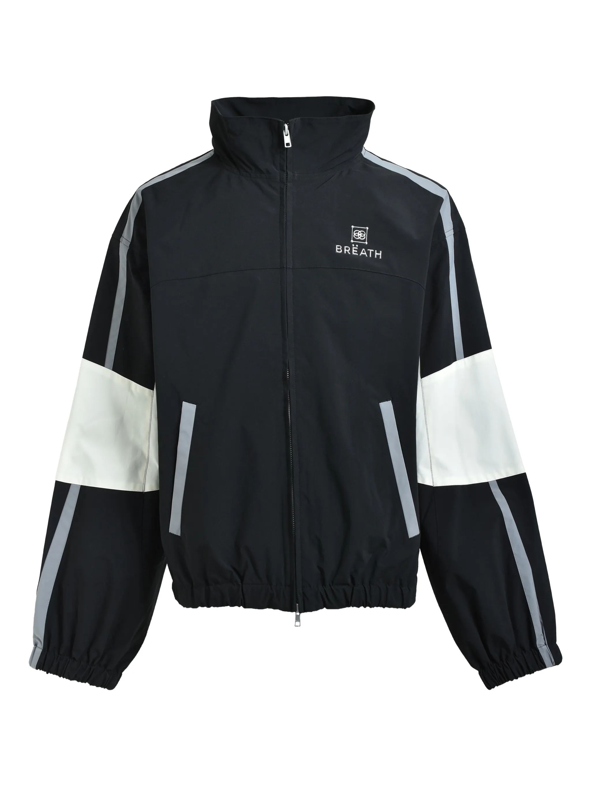 Куртка-бомбер с вышитым логотипом Breath, черный
Куртка-бомбер с вышитым логотипом Breath, черный