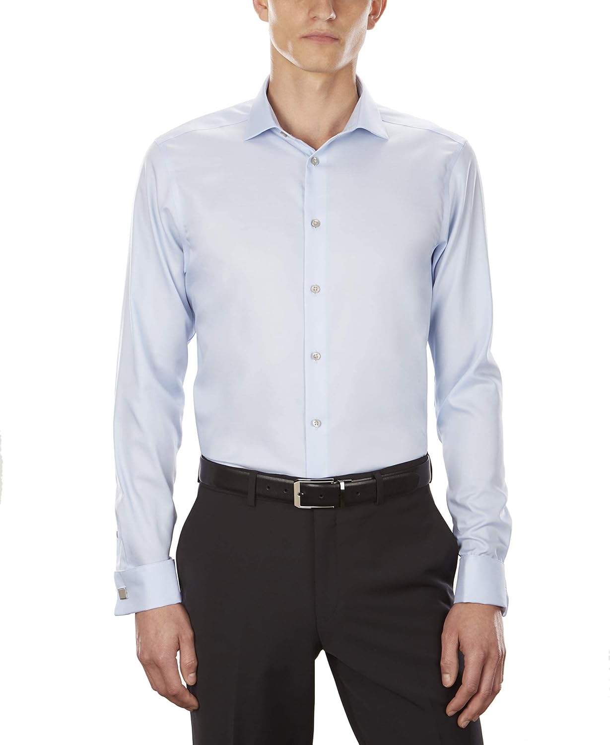 Мужская рубашка Calvin Klein Slim Fit Non Iron Solid French Cuff с манжетами - эксклюзивно на Amazon, Blue
Мужская рубашка Calvin Klein Slim Fit Non Iron Solid French Cuff с манжетами - эксклюзивно на Amazon, Blue