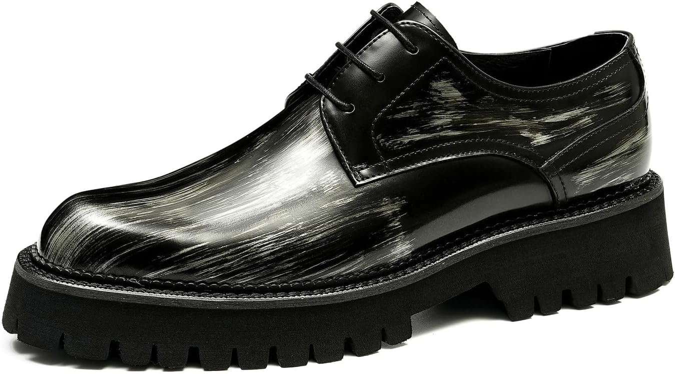 Мужские оксфорды Santimon, деловые туфли, комфортные, из лакированной кожи, Метеор, с гладким носком, модель дерби, повседневная обувь для мужчин, серый
Мужские оксфорды Santimon, деловые туфли, комфортные, из лакированной кожи, Метеор, с гладким носком, модель дерби, повседневная обувь для мужчин, серый