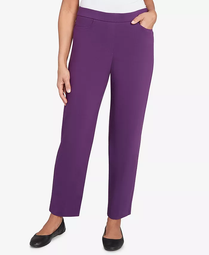 Женские классические облегающие эластичные укороченные брюки Allure Alfred Dunner, фиолетовый
Женские классические облегающие эластичные укороченные брюки Allure Alfred Dunner, фиолетовый