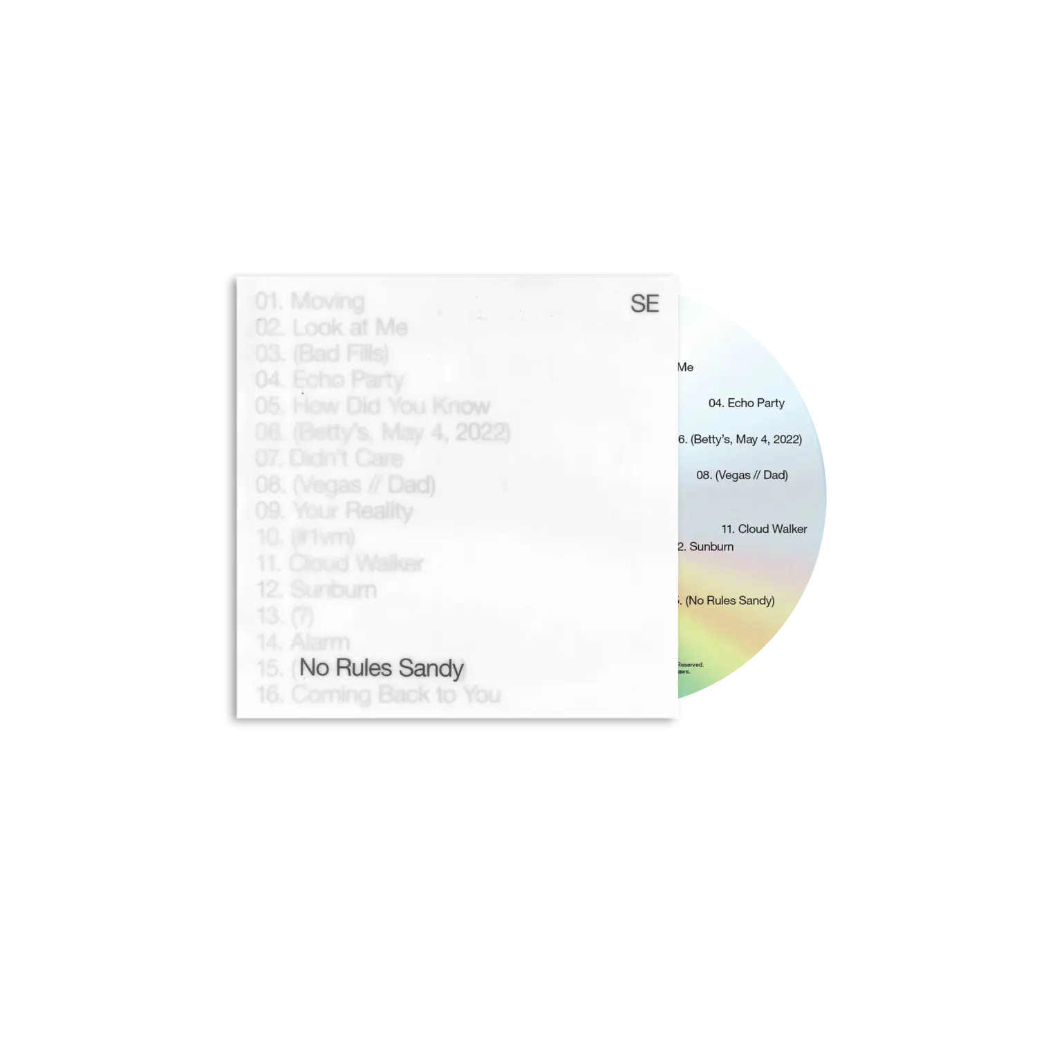 CD диск No rules sandy cd Sylvan Esso 
CD диск No rules sandy cd Sylvan Esso