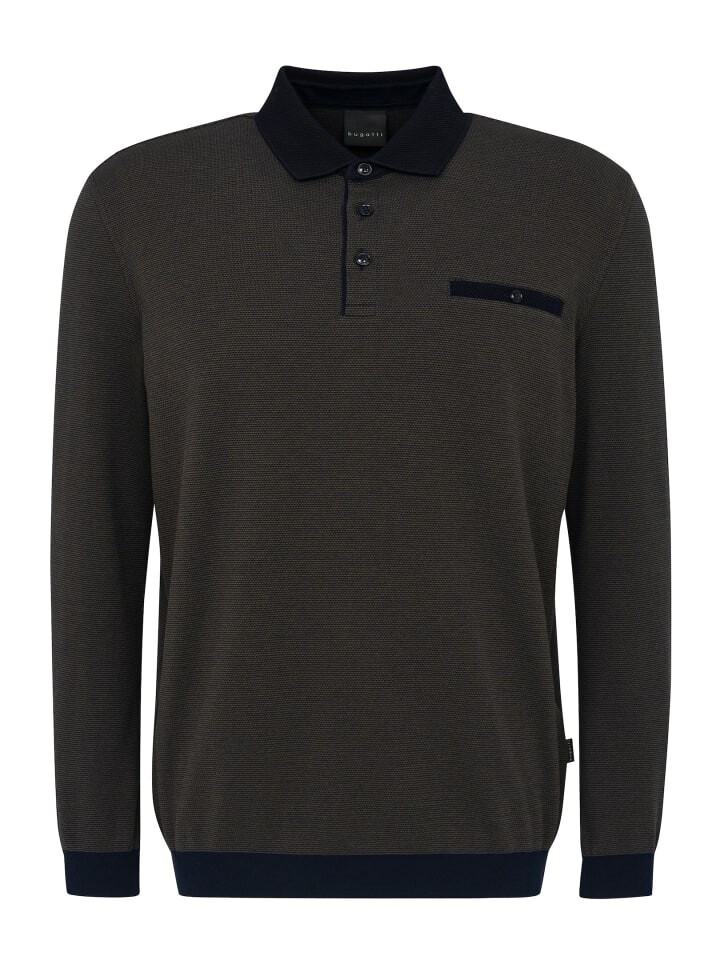 Поло Bugatti Polo 11 Arm, оливковый 
Поло Bugatti Polo 11 Arm, оливковый