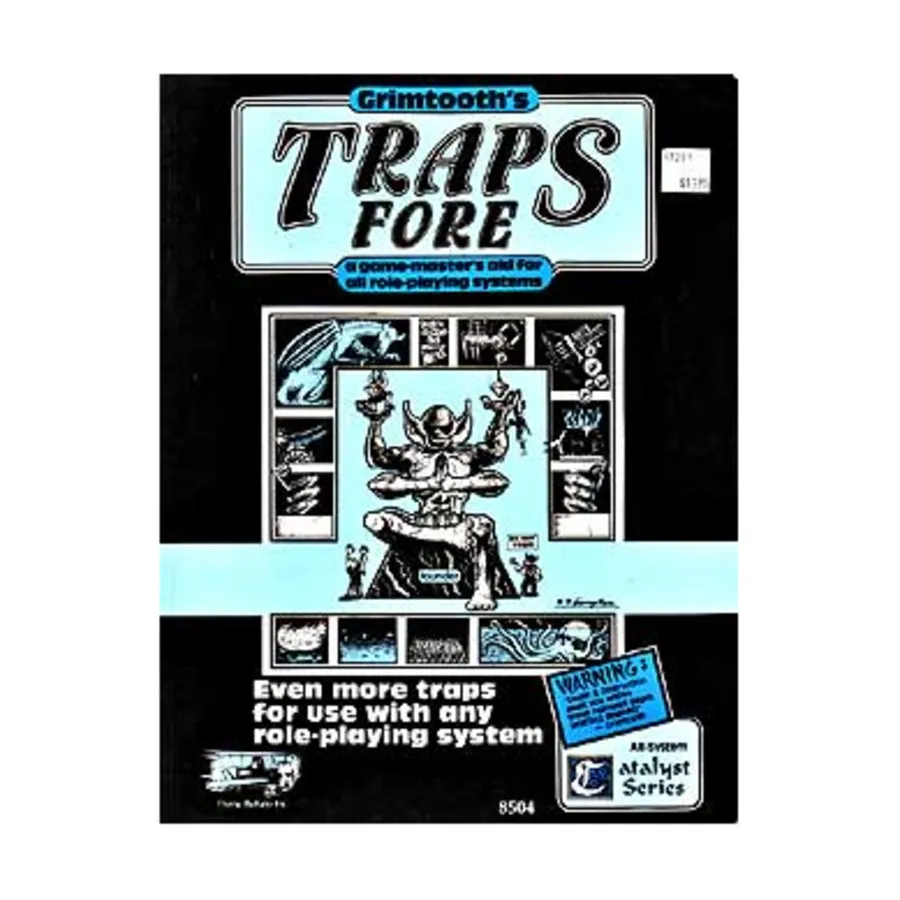 Grimtooth's Traps Fore (1st Edition), Fantasy Supplements (Flying Buffalo), мягкая обложка
Grimtooth's Traps Fore (1st Edition), Fantasy Supplements (Flying Buffalo), мягкая обложка