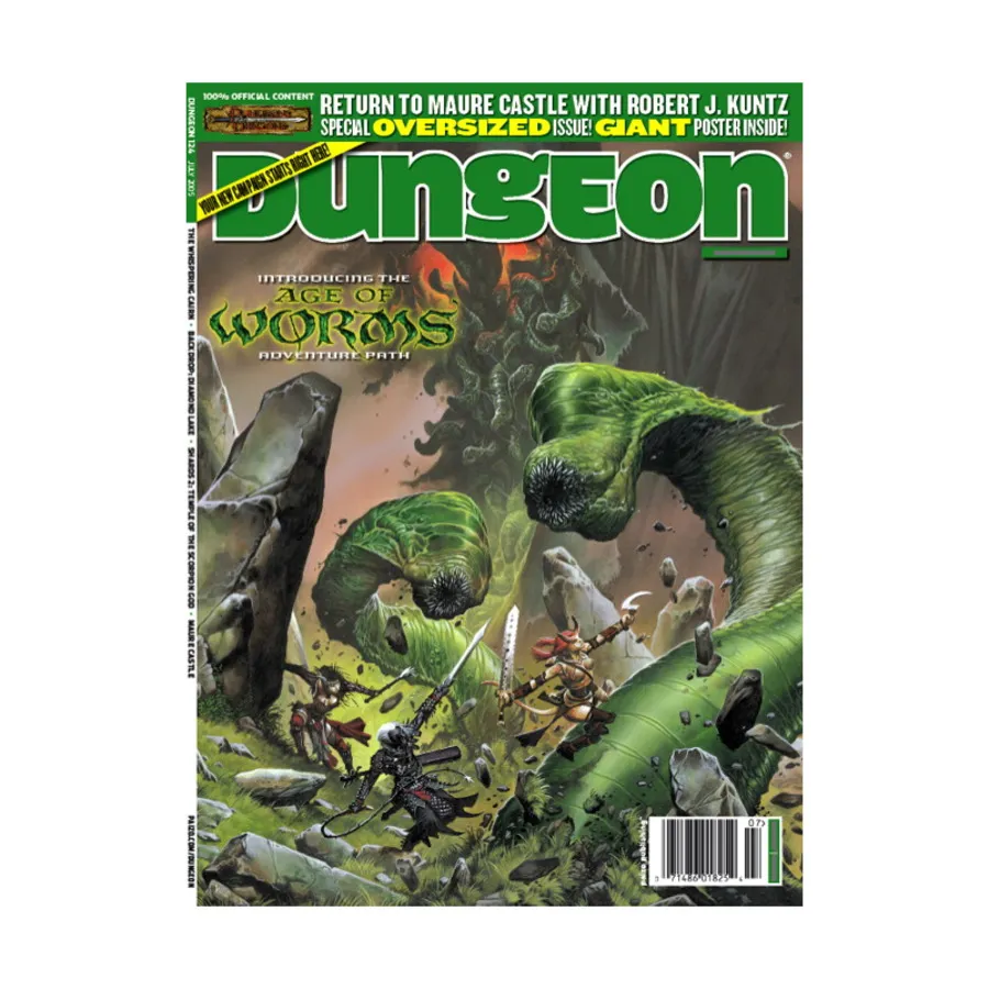 Журнал #124 "Return to Maure Castle, Age of Worms Adventure Path", Dungeon Magazine #101 - #150
Журнал #124 "Return to Maure Castle, Age of Worms Adventure Path", Dungeon Magazine #101 - #150