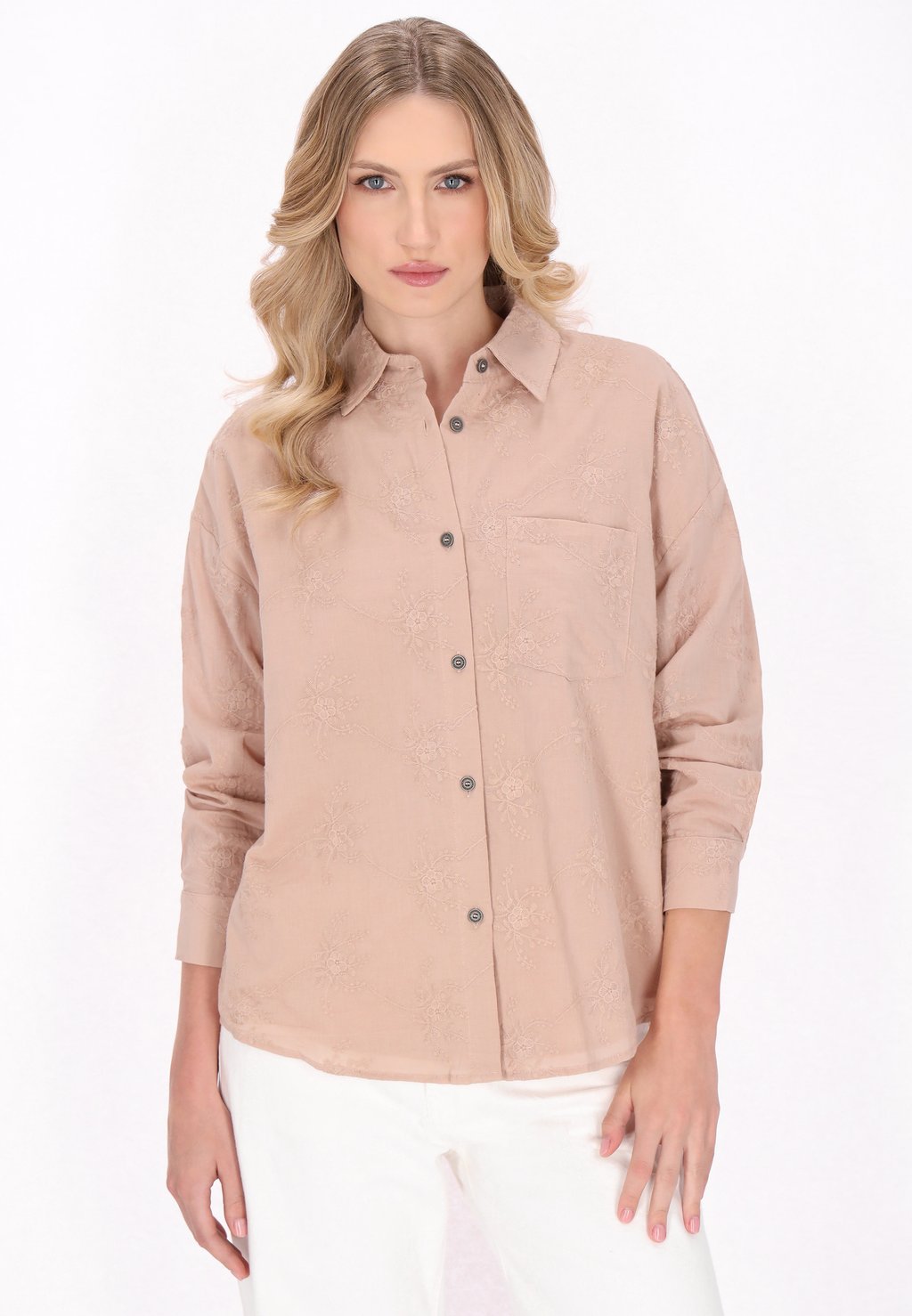 Блузка на пуговицах DreiMaster, песочный
Блузка на пуговицах DreiMaster, песочный