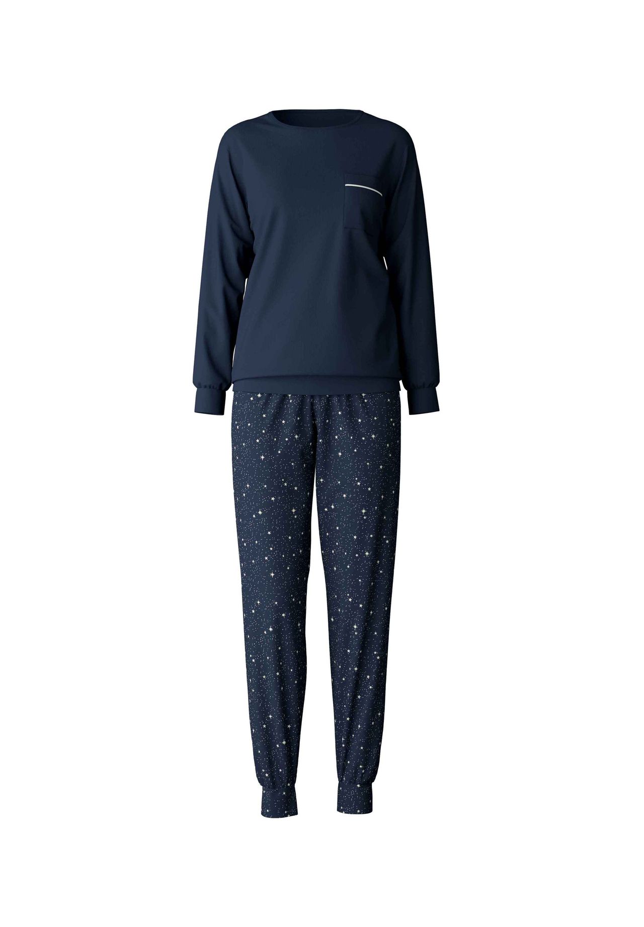 Женские пижамы с манжетами CALIDA, цвет Peacoat Blue
Женские пижамы с манжетами CALIDA, цвет Peacoat Blue